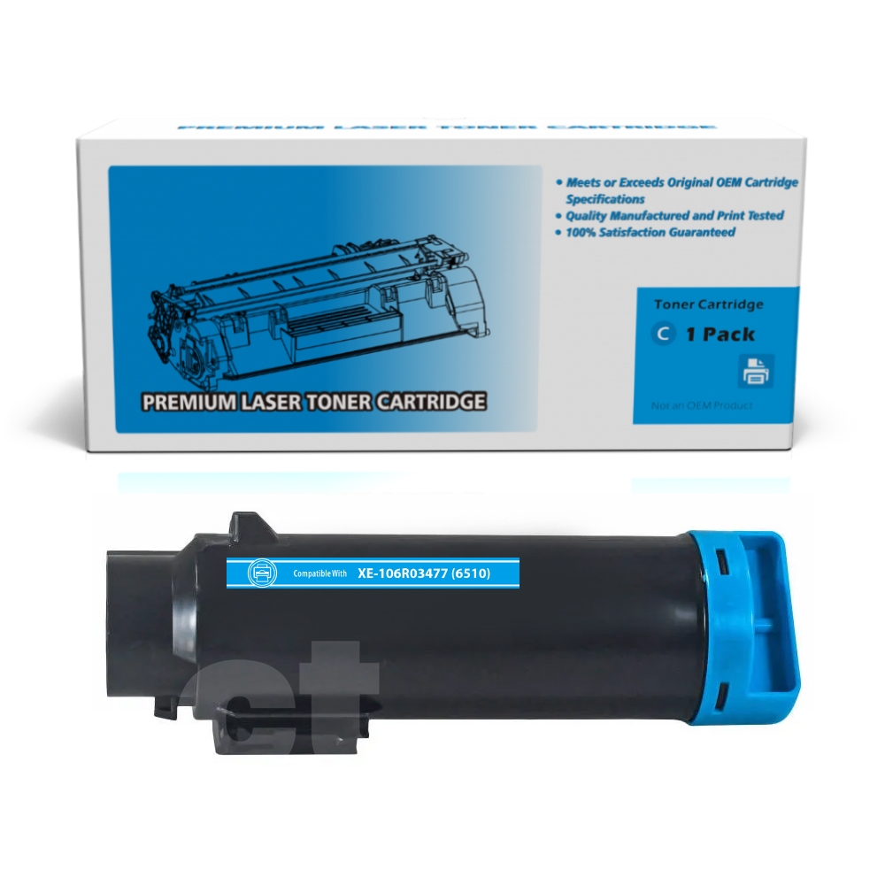 Xerox 106R03477 (6510) Compatible Cyan High Yield Toner Cartridge -1 Pack