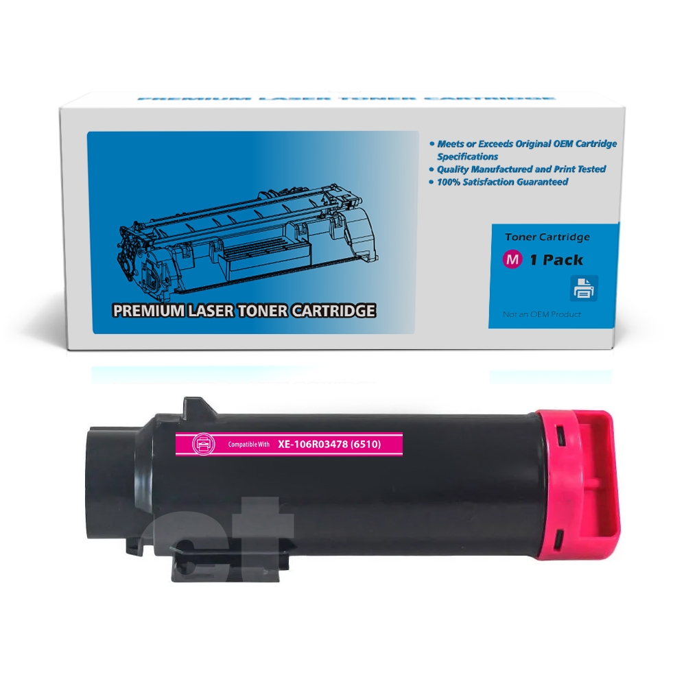 Xerox 106R03478 (6510) Compatible Magenta High Yield Toner Cartridge -1 Pack