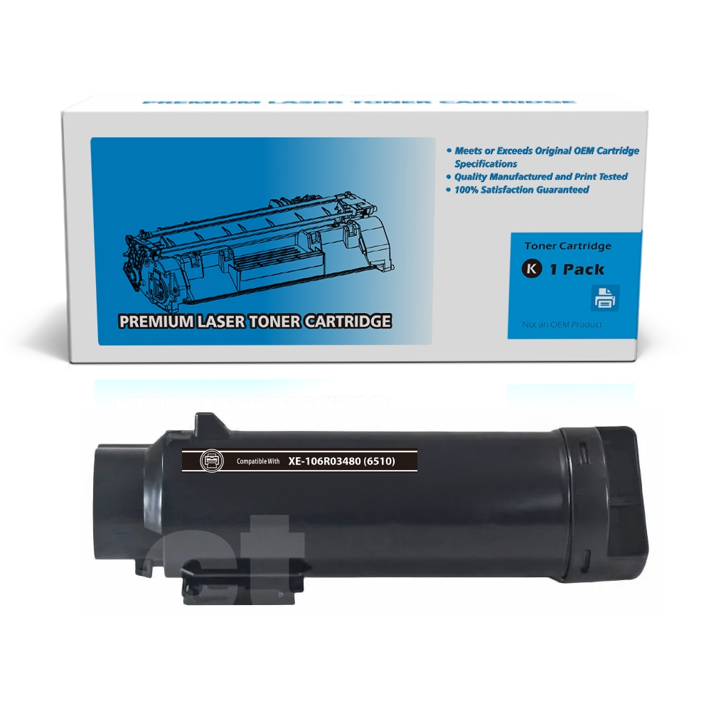 Xerox 106R03480 (6510) Compatible Black High Yield Toner Cartridge -1 Pack