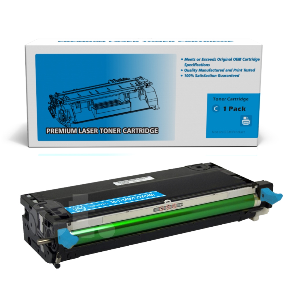 Xerox 113R00723 (6180) Remanufactured Cyan High Yield Toner Cartridge -1 Pack