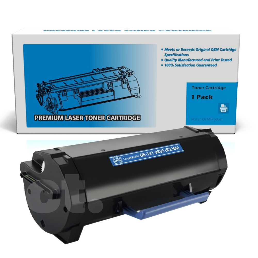 Dell 331-9803 RGCN6 7MC5J B2360 Compatible Black Standard Yield Toner Cartridge -1 Pack