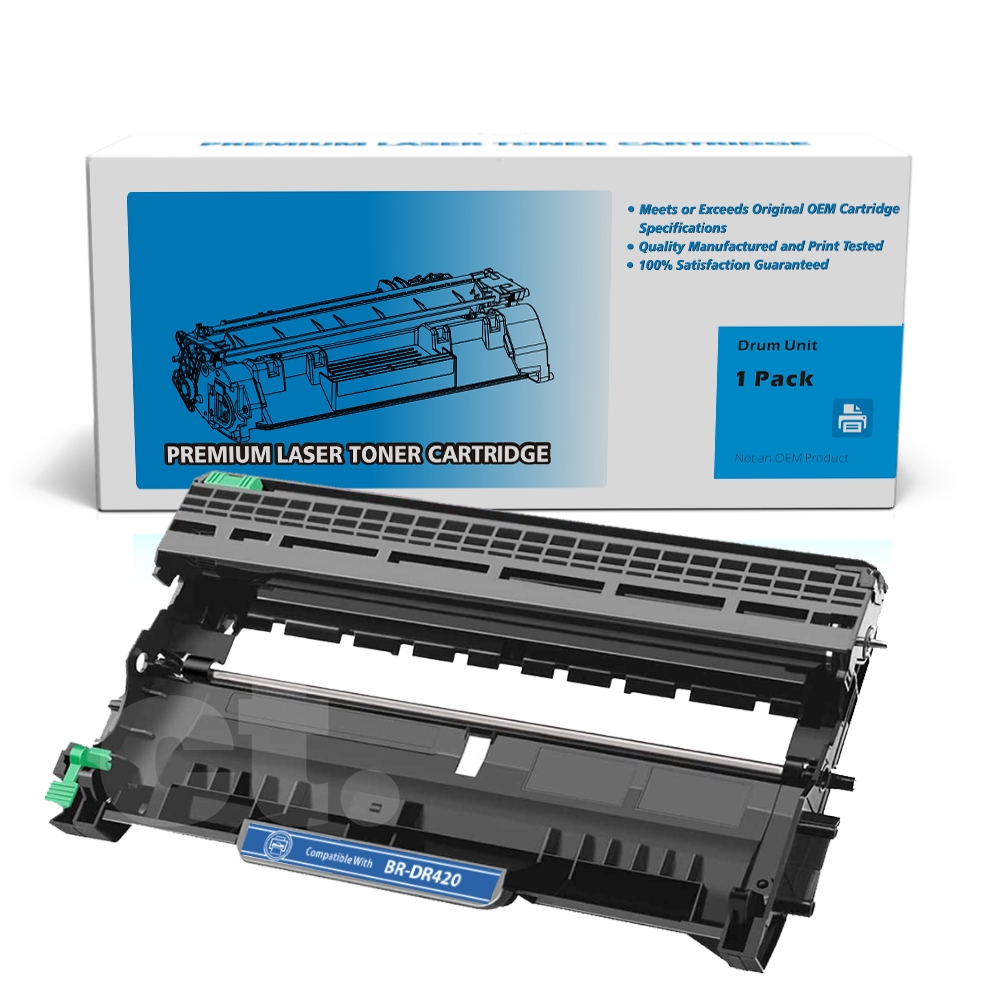 Brother DR-420 DR420 Compatible Black Standard Yield Drum Imaging Unit -1 Pack