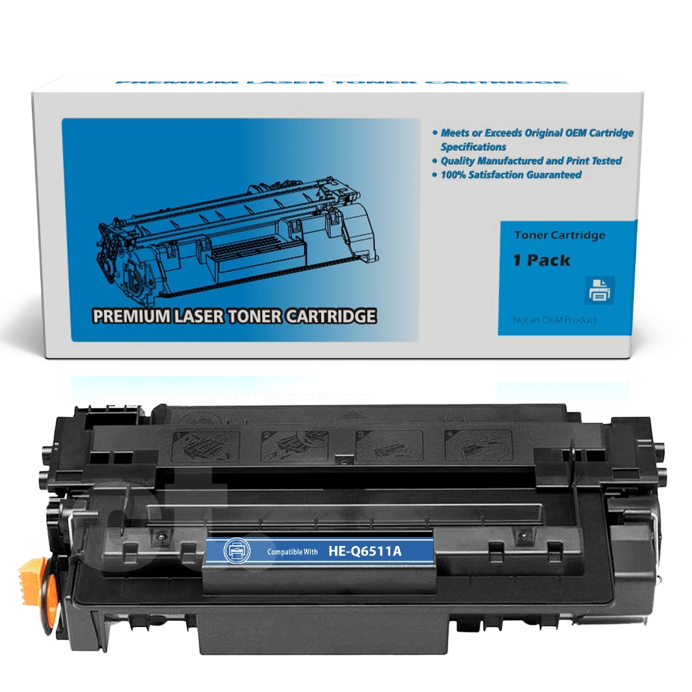 HP Q6511A (11A) Compatible Black Standard Yield Toner Cartridge -1 Pack