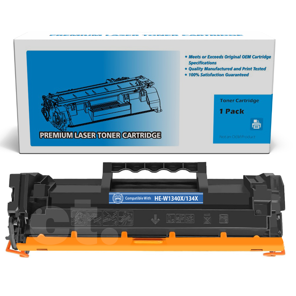 HP W1340X 134X Compatible Black High Yield Toner Cartridge - 1 Pack
