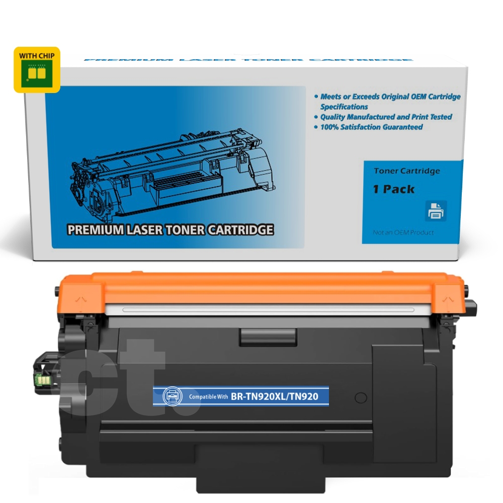 [With Chip] Brother TN-920XL TN920XL Compatible Black Toner Cartridge High Yield  - 1 Pack