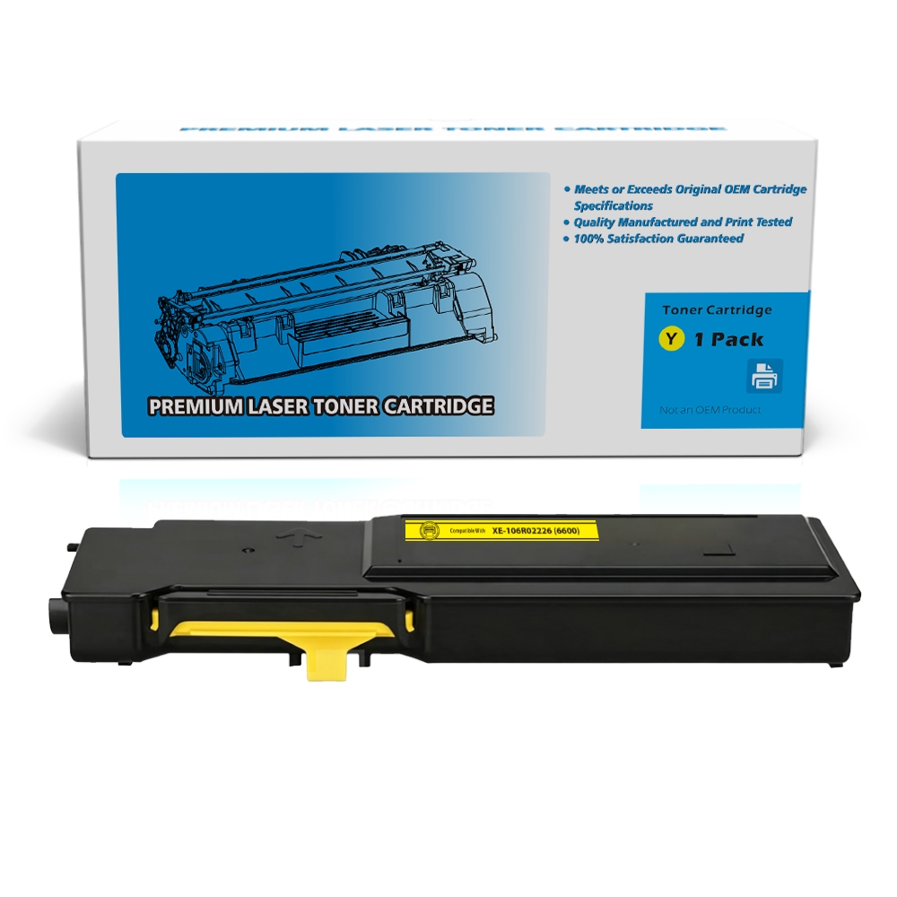 Xerox 106R02227 (6600) Compatible Yellow High Yield Toner Cartridge -1 Pack