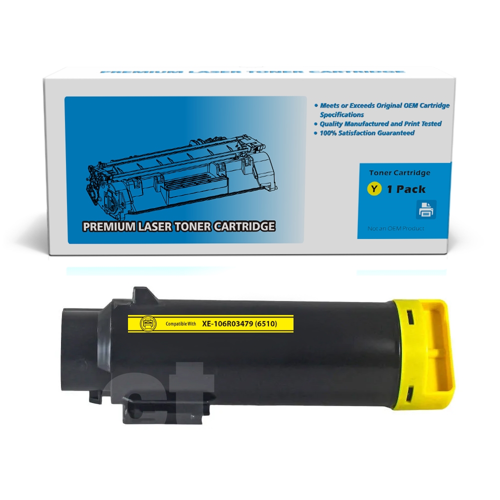 Xerox 106R03479 (6510) Compatible Yellow High Yield Toner Cartridge -1 Pack