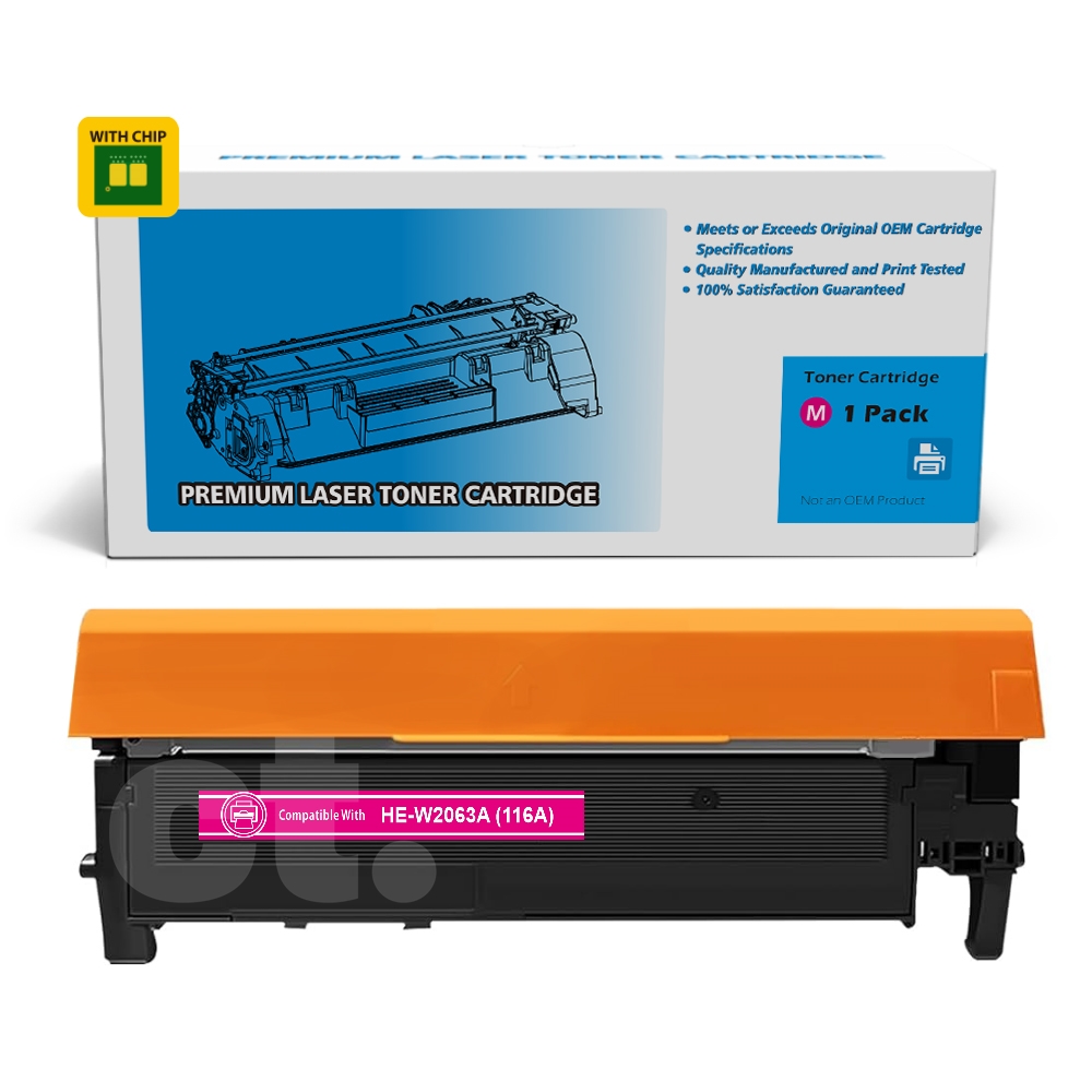 [With Chip] HP W2063A 116A Compatible Magenta Standard Yield Toner Cartridge -1 Pack