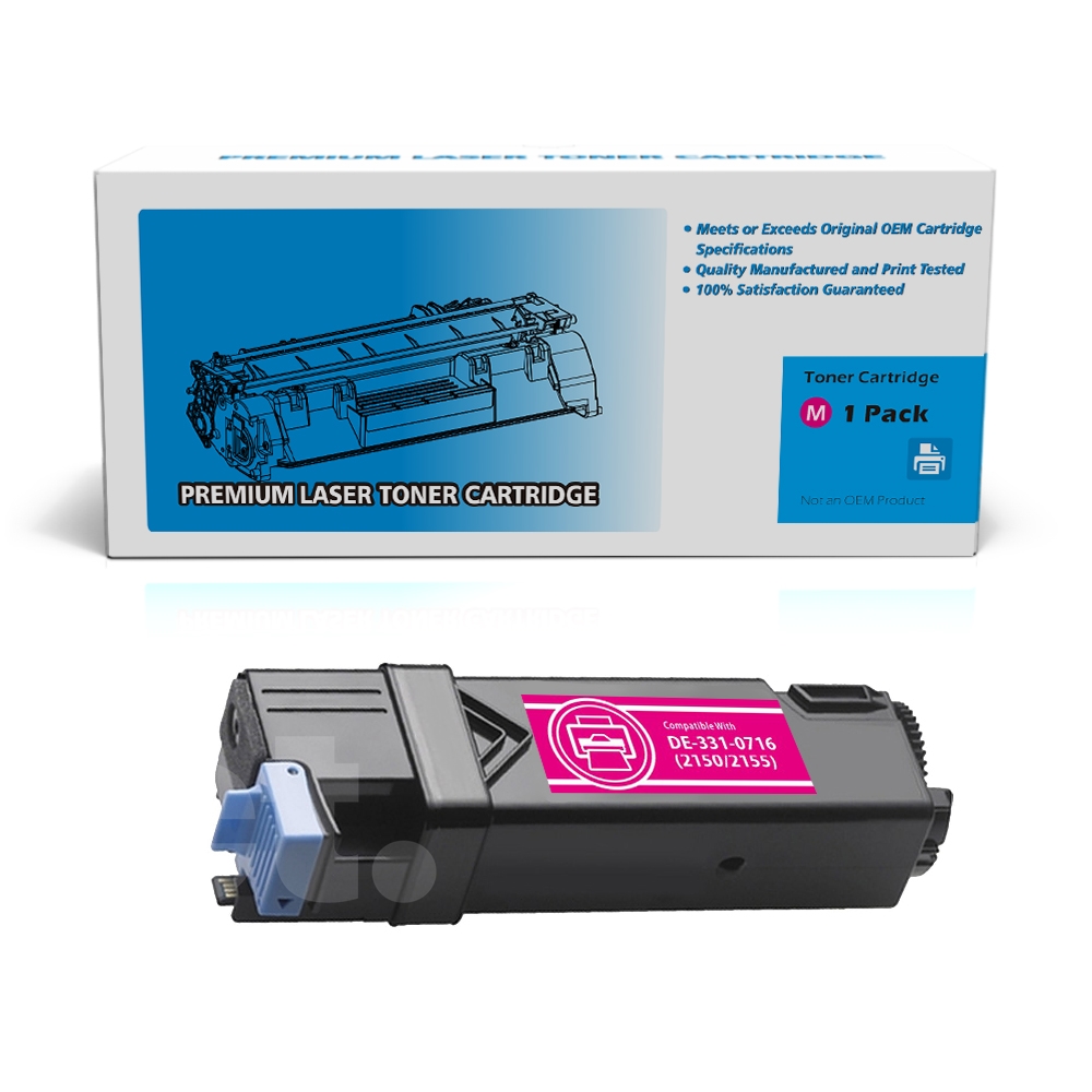 Dell 331-0717 2Y3CM 8WNV5 DE2150 Compatible Magenta High Yield Toner Cartridge -1 Pack