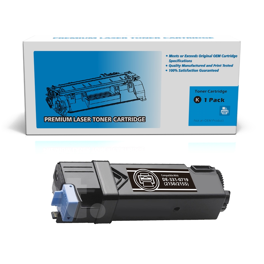 Dell 331-0719 MY5TJ N51XP DE2150 Compatible Black High Yield Toner Cartridge -1 Pack