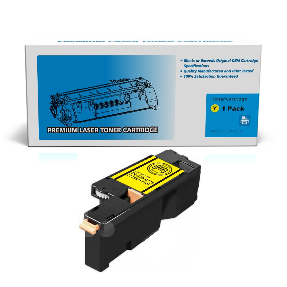 Dell 331-0779 DG1TR Compatible Yellow High Yield Toner Cartridge -1 Pack