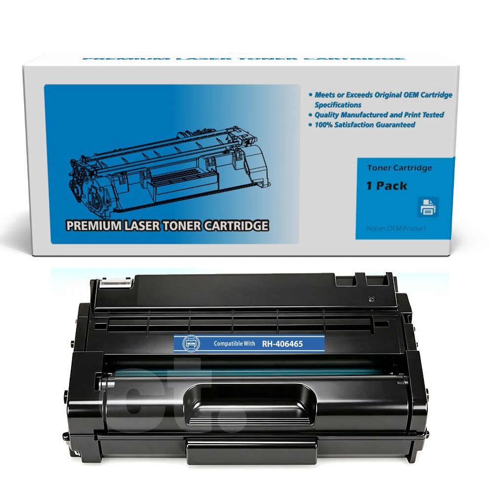 Ricoh 406465 (SP 3400/3510) Compatible Black High Yield Toner -1 Pack