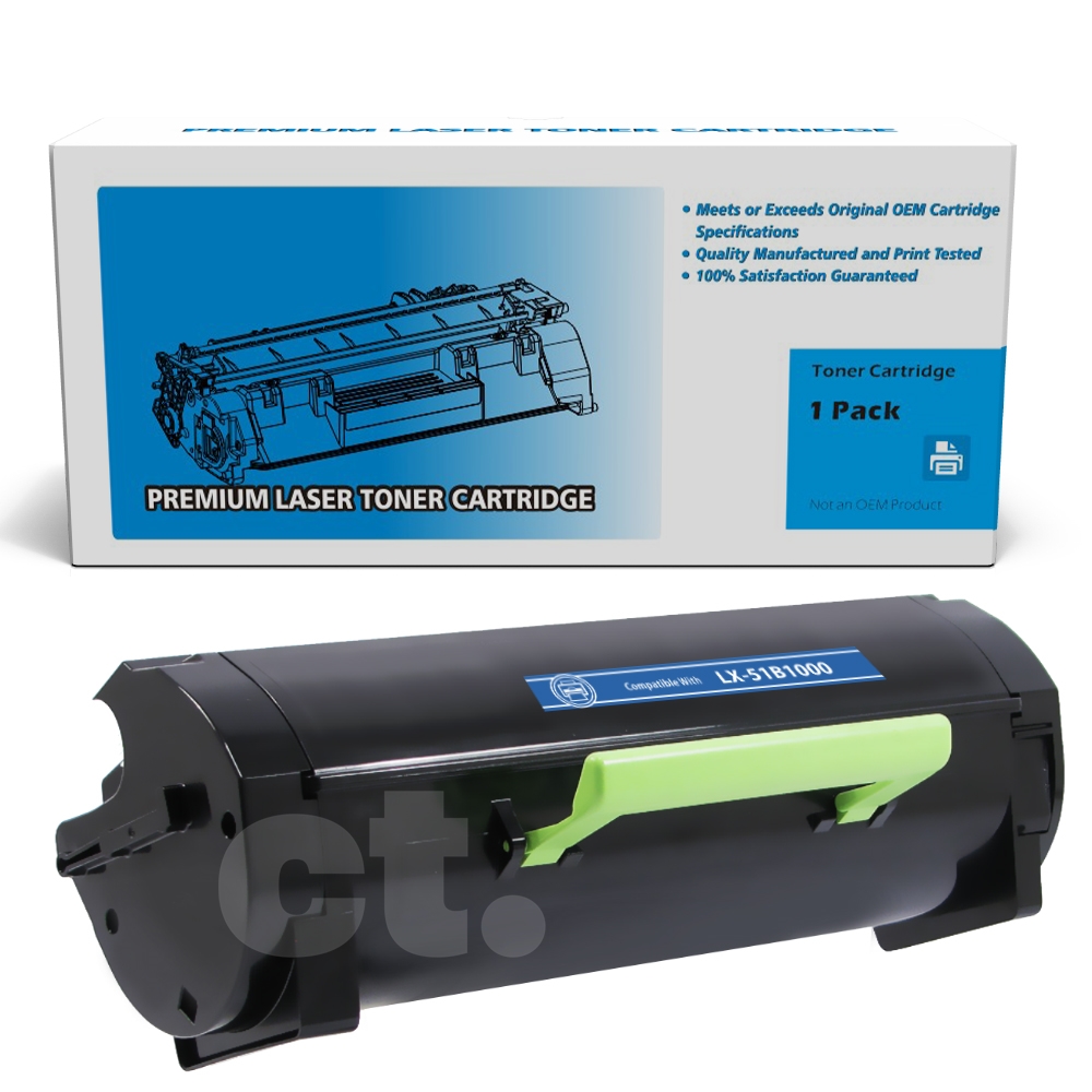 Lexmark 51B1H00 MS417 Compatible Black High Yield Toner Cartridge - 1 Pack