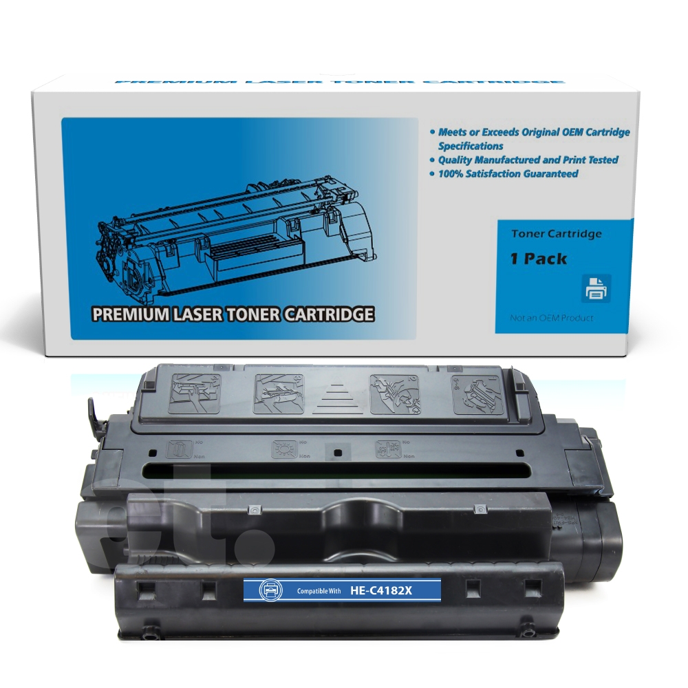 HP C4182X 82X Remanufactured Black Standard Yield Toner Cartridge -1 Pack