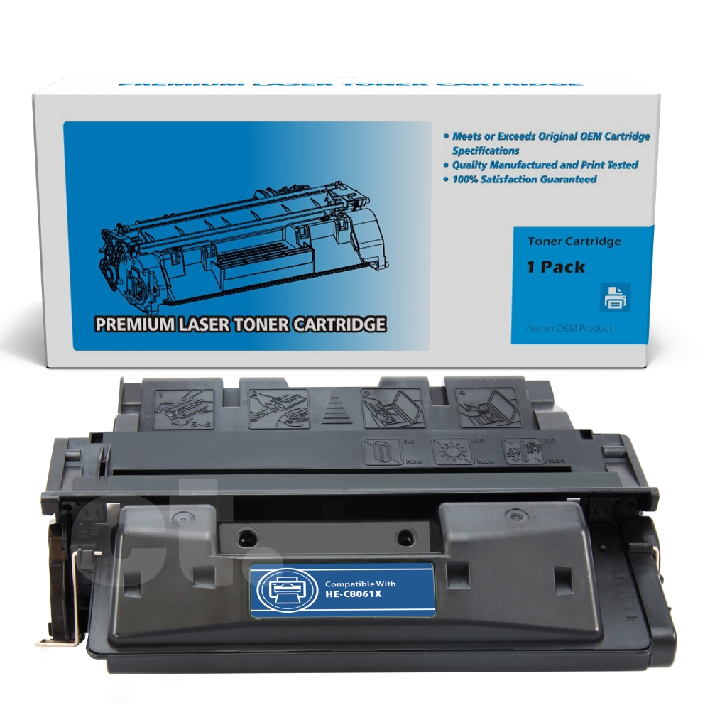 HP C8061X 61X Remanufactured Black High Yield Toner Cartridge -1 Pack