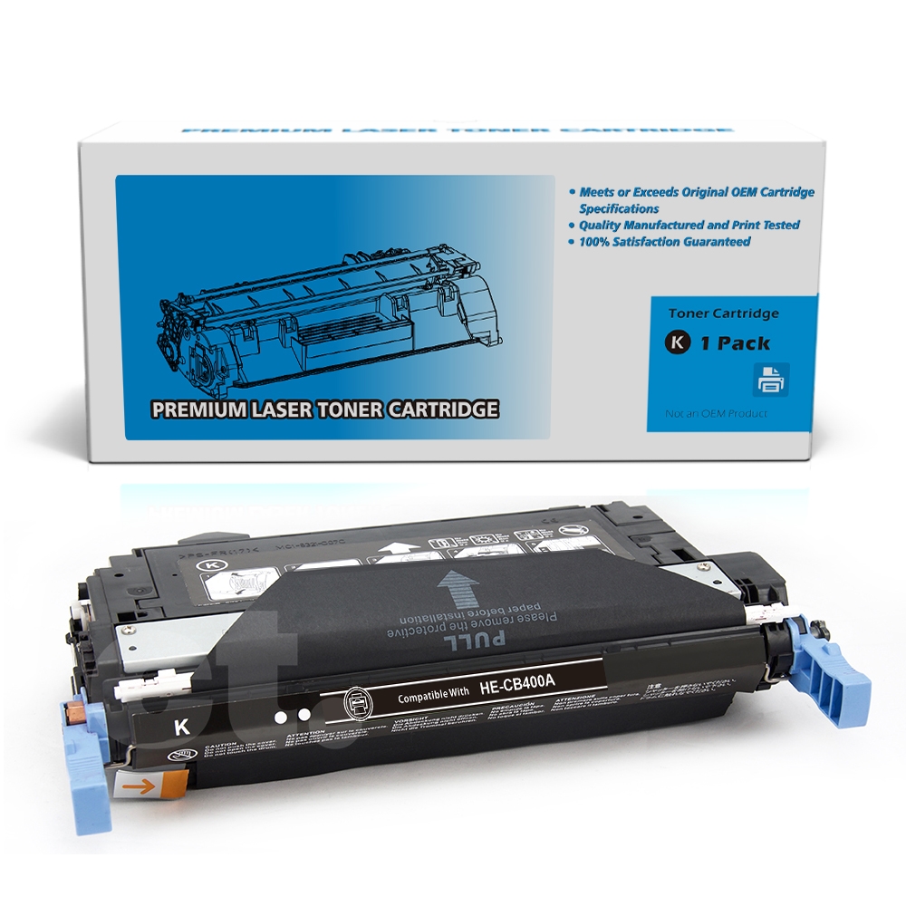 HP CB400A 642A Remanufactured Black Standard Yield Toner Cartridge -1 Pack