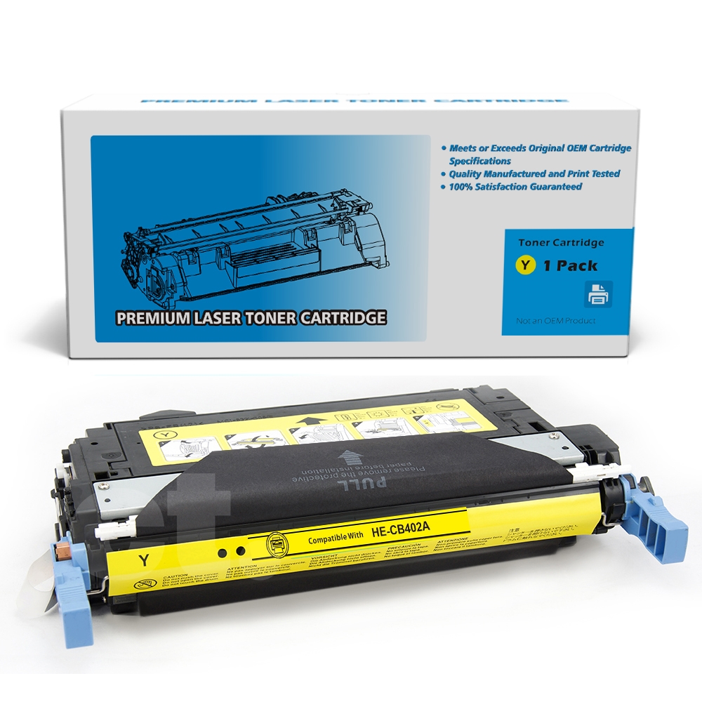 HP CB402A 642A Remanufactured Yellow Standard Yield Toner Cartridge -1 Pack