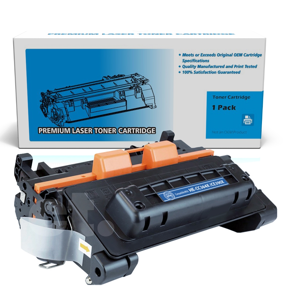 HP CC364X 64X CE390X 90X Compatible Black High Yield Toner Cartridge -1 Pack