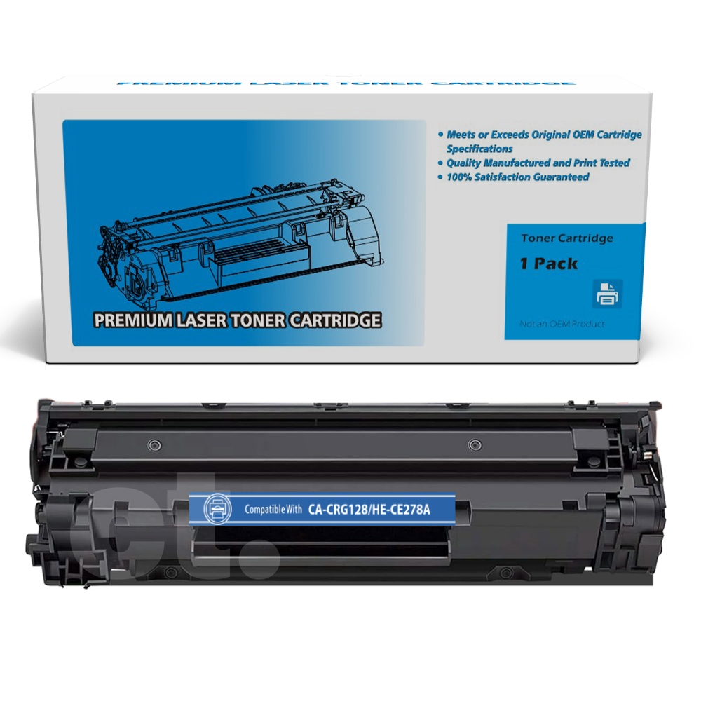 HP CE278A 78A Canon CRG128 CRG126 Compatible Black Standard Yield Toner Cartridge -1 Pack