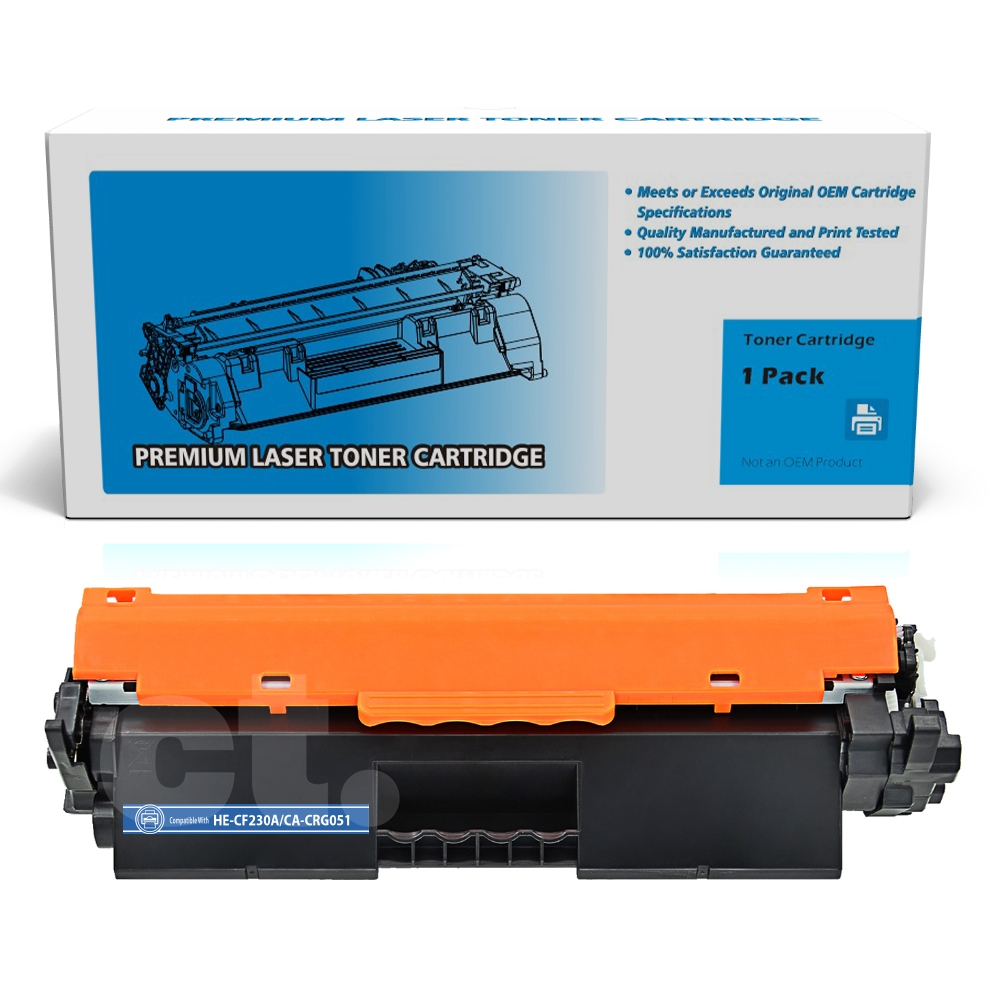 HP CF230A 30A Canon CRG051 Compatible Black Standard Yield Toner Cartridge -1 Pack