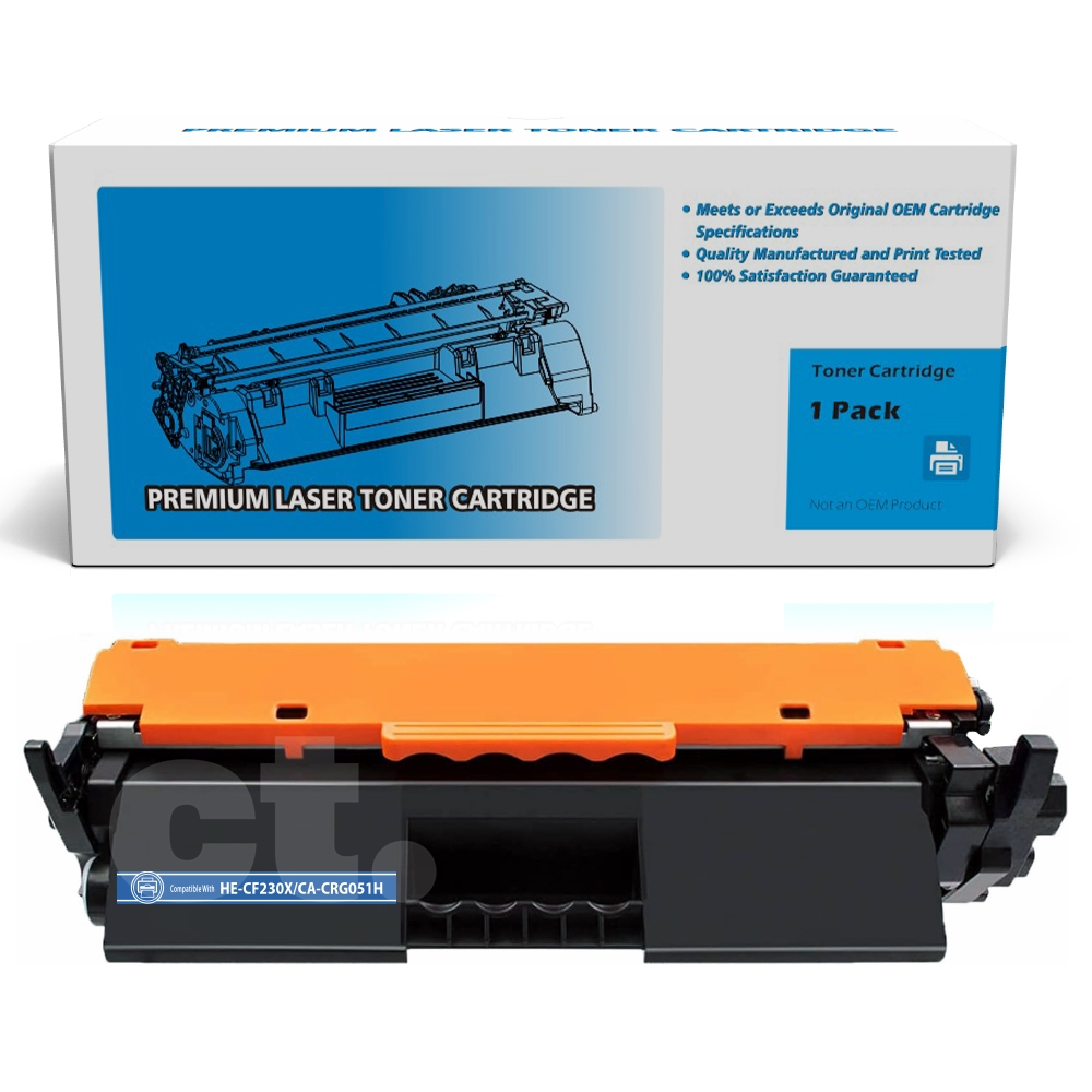HP CF230X 30X Canon CRG051H Compatible Black High Yield Toner Cartridge -1 Pack