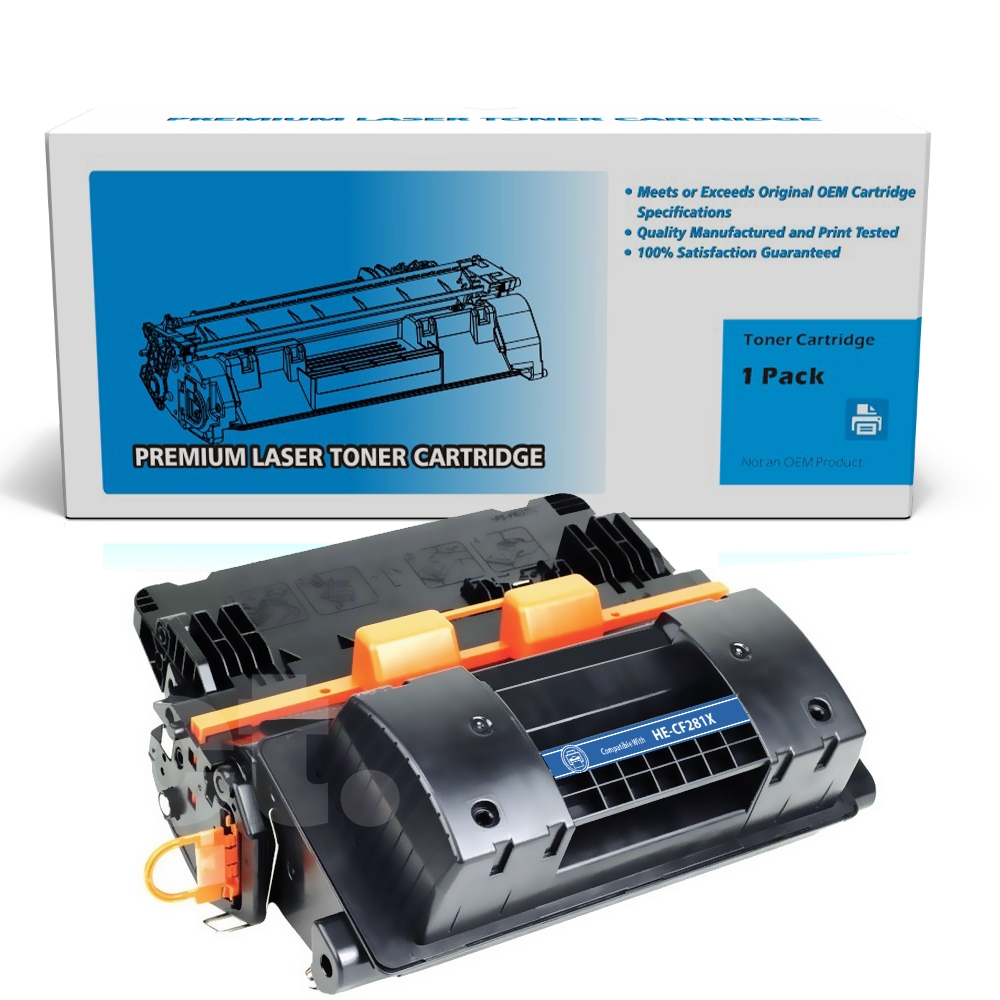 HP CF281X 81X Compatible Black High Yield Toner Cartridge -1 Pack