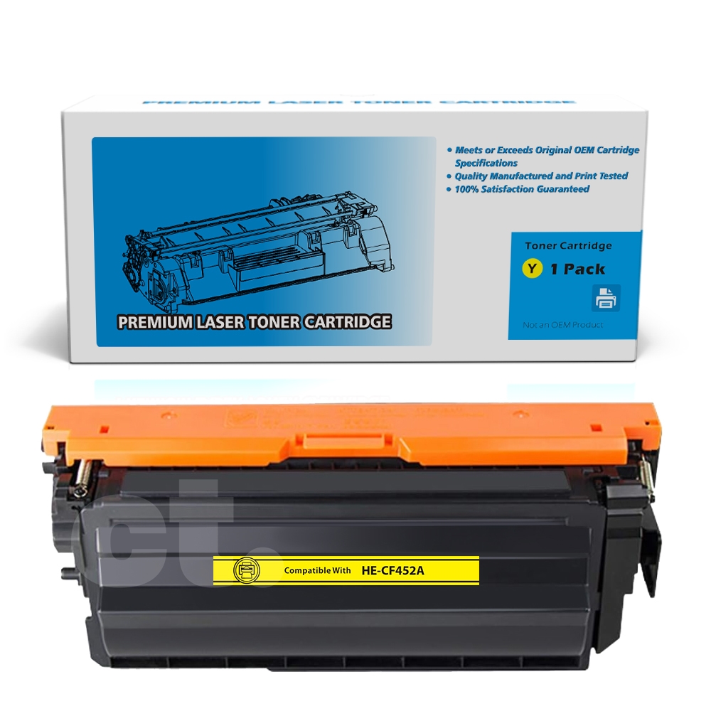 HP CF452A 655A Compatible Yellow Standard Yield Toner Cartridge -1 Pack