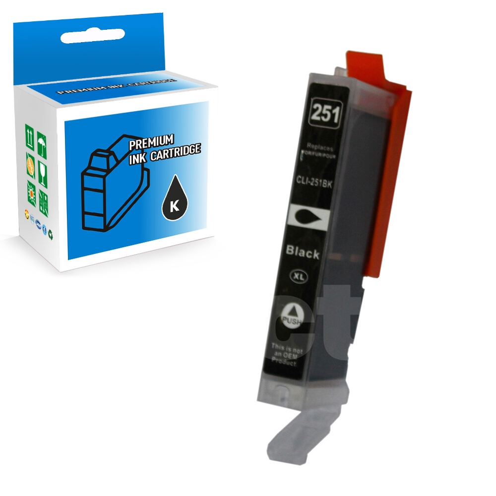 Canon CLI-251XL 6448B001 Compatible Black High Yield Ink Cartridge -1 Pack