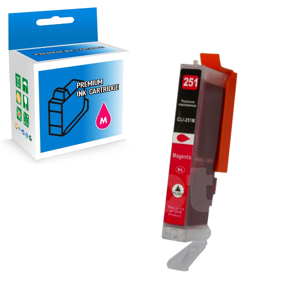 Canon CLI-251XL 6450B001 Compatible Magenta High Yield Ink Cartridge -1 Pack