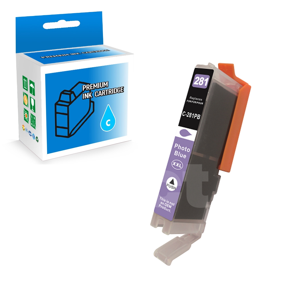 Canon CLI-281XXL 1984C001 Compatible Photo Blue Extra High Yield Ink Cartridge -1 Pack
