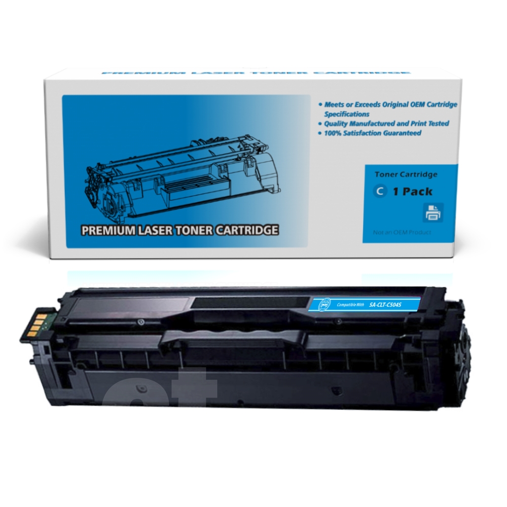 Samsung CLT-C504S Compatible Cyan Standard Yield Toner Cartridge -1 Pack