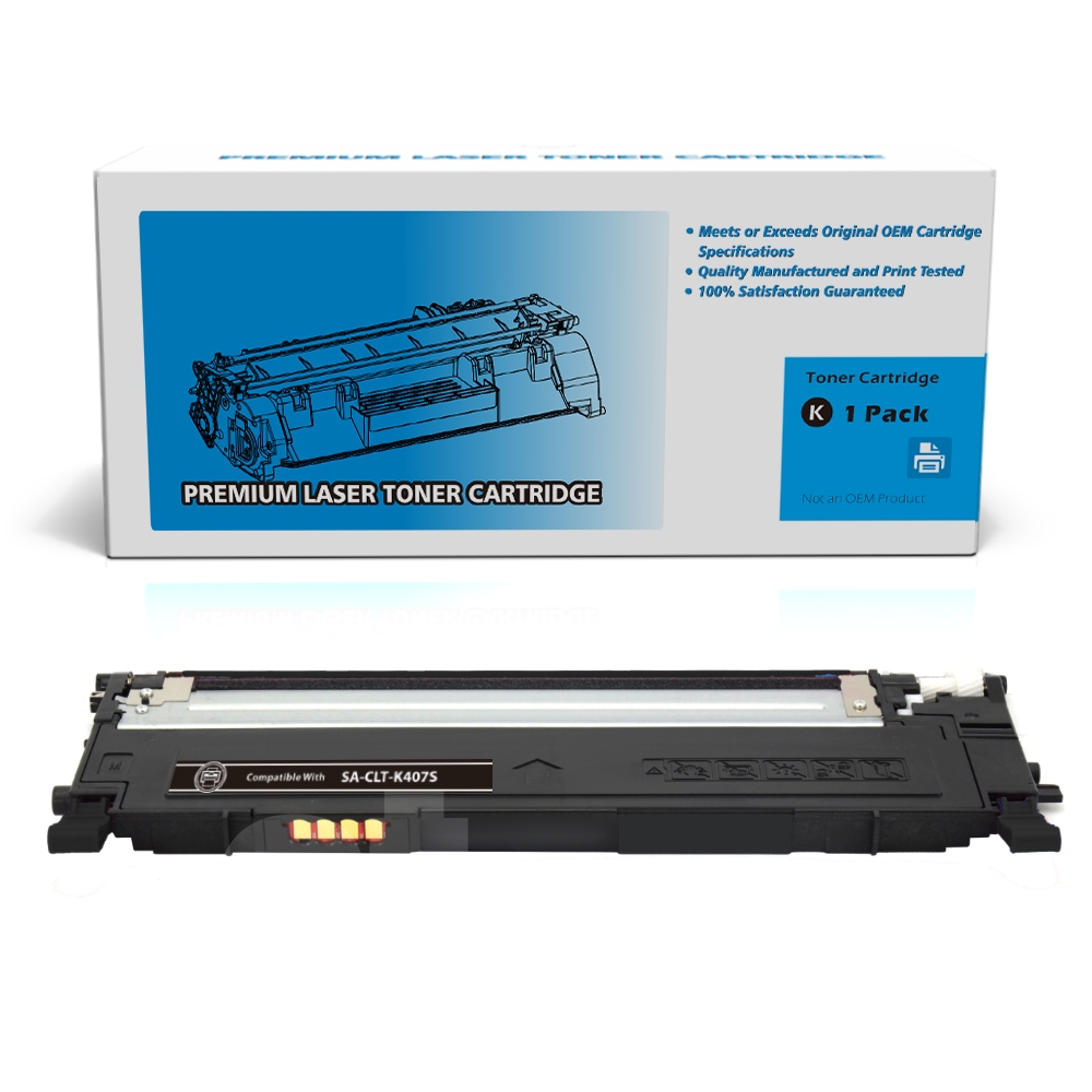 Samsung CLT-K407S CLTK407S Compatible Black Standard Yield Toner Cartridge -1 Pack