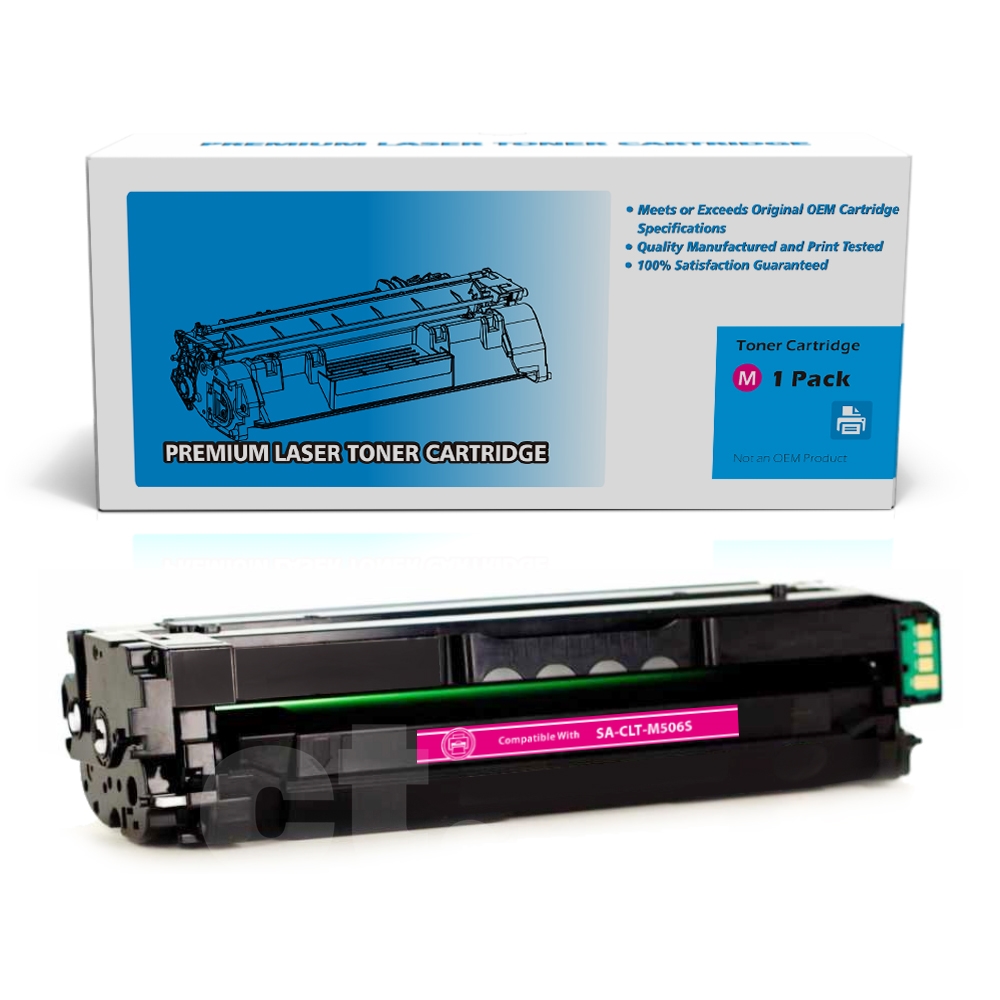 Samsung CLT-M506L CLTM506L Compatible Magenta High Yield Toner Cartridge -1 Pack
