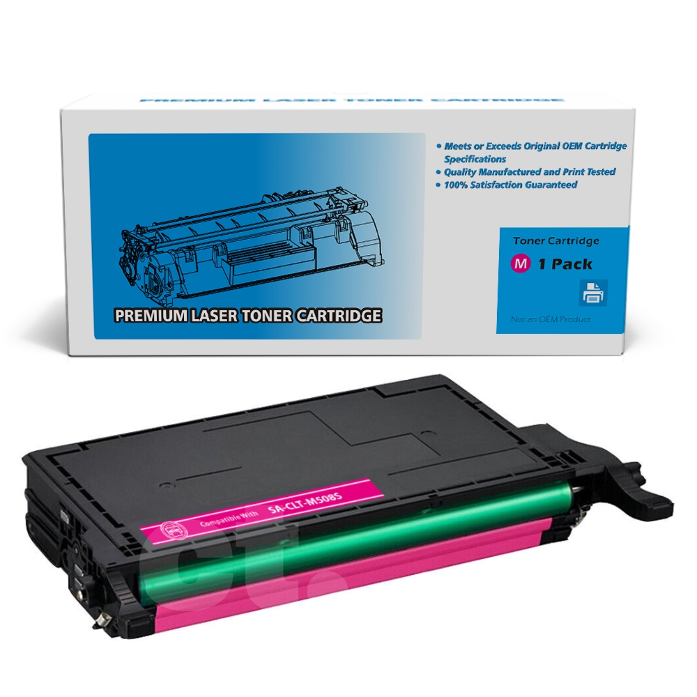 Samsung CLT-M508L CLTM508L Remanufactured Magenta Standard Yield Toner Cartridge -1 Pack