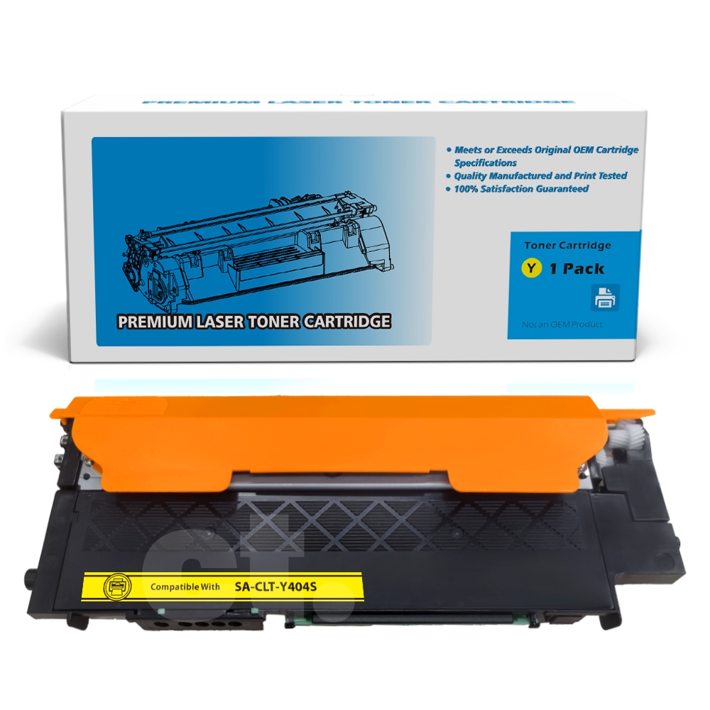 Samsung CLT-Y404S CLTY404S Compatible Yellow Standard Yield Toner Cartridge -1 Pack
