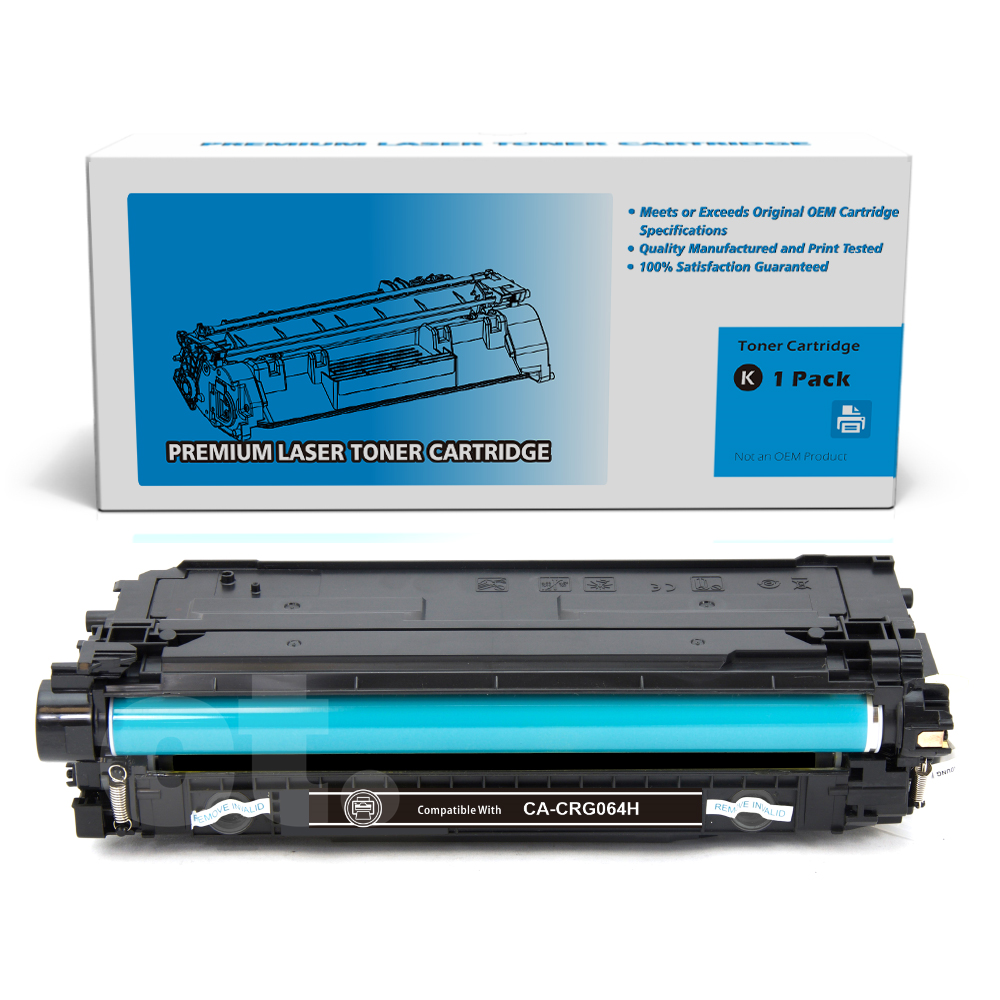 [With Chip] Canon CRG064H CRG 064H Compatible Black High Yield Toner Cartridge - 1 Pack