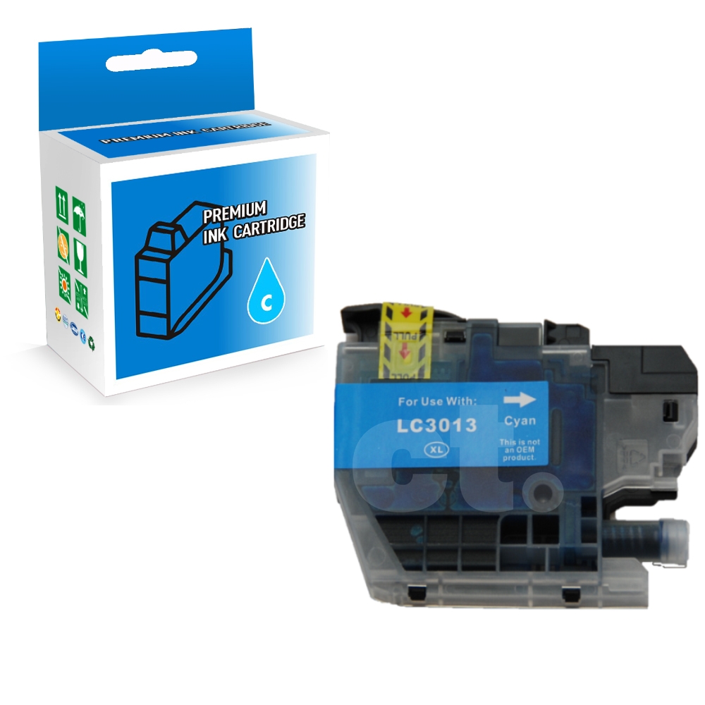 Brother LC3013XL Compatible Cyan High Yield Ink Cartridge -1 Pack