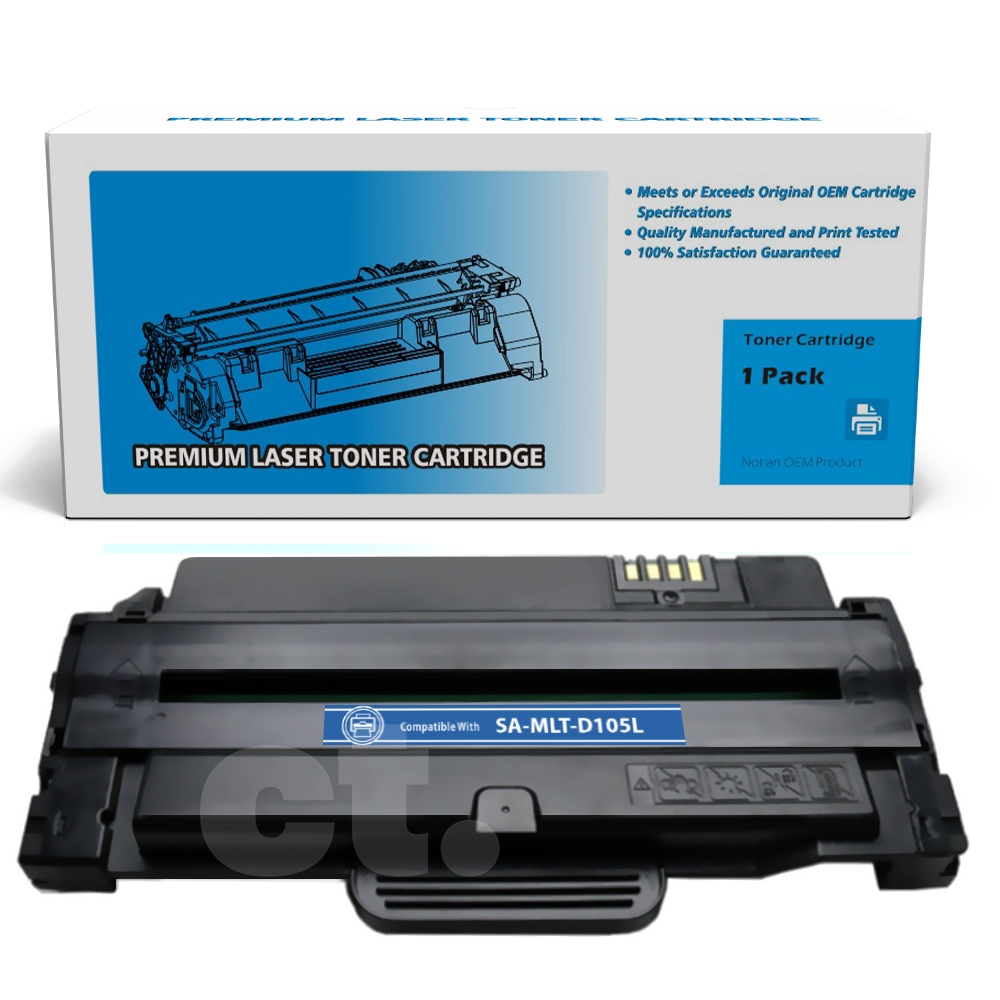 Samsung MLT-D105L MLTD105L Compatible Black High Yield Toner Cartridge -1 Pack
