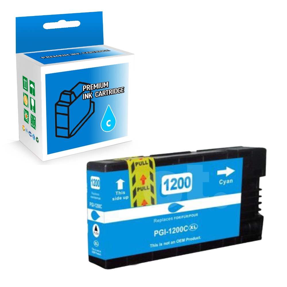 Canon PGI-1200XL PGI1200XL 9196B001 Compatible Cyan High Yield Ink Cartridge -1 Pack