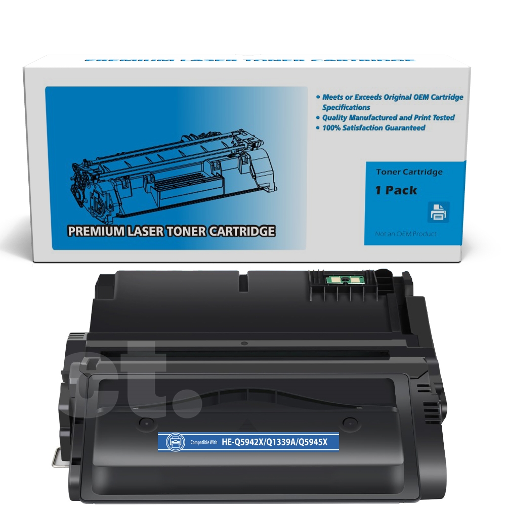 HP Q5942X 42X Q1339A Q5945X Compatible Black High Yield Toner Cartridge -1 Pack