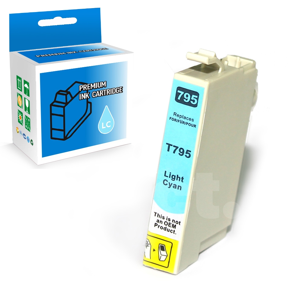 Epson T079520 79 Compatible Light Cyan Standard Yield Ink Cartridge -1 Pack