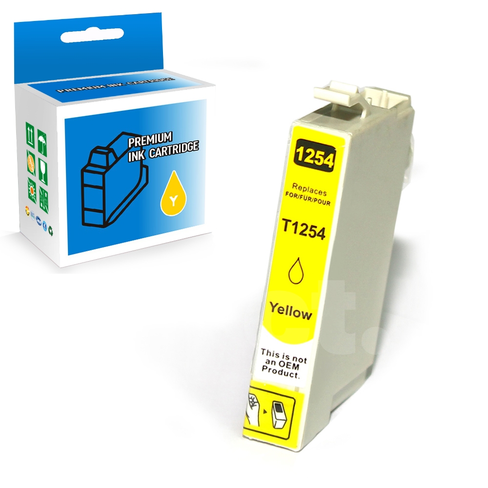 Epson T125420 125 Compatible Yellow Standard Yield Ink Cartridge -1 Pack