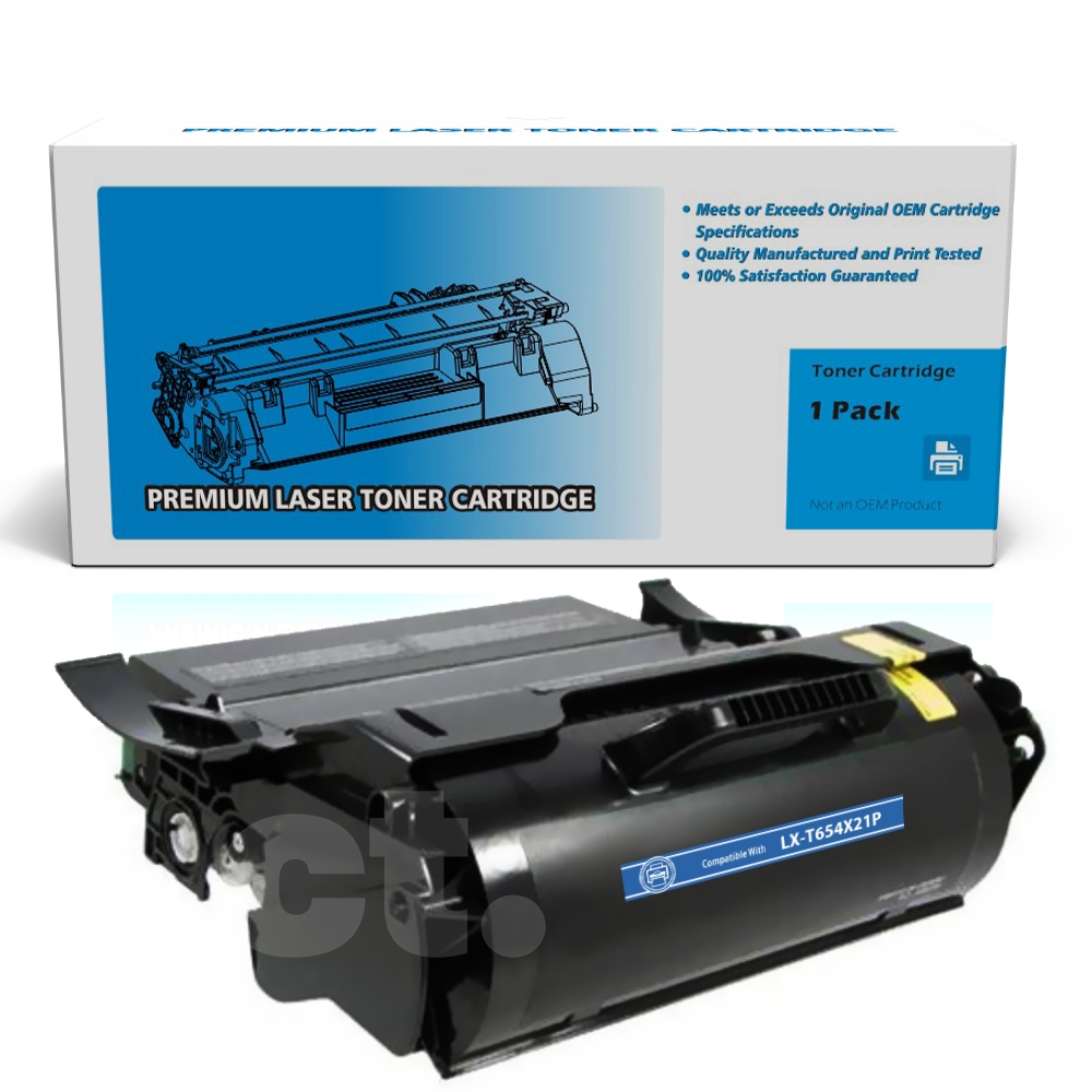 Lexmark T654X21P (T654) Remanufactured Black Extra High Yield Toner Cartridge -1 Pack