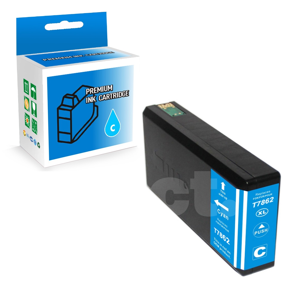 Epson T786XL220 786 XL Compatible Cyan High Yield Ink Cartridge -1 Pack