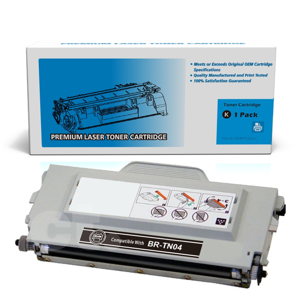 Brother TN-04 TN04 Remanufactured Black Standard Yield Toner Cartridge -1 Pack