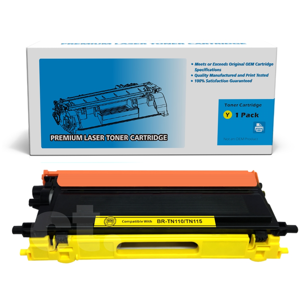 Brother TN-115 TN115 Remanufactured Yellow Standard Yield Toner Cartridge -1 Pack