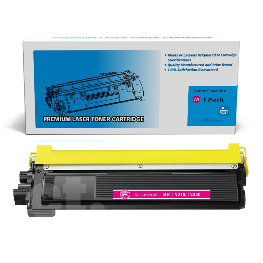 Brother TN-210 TN210 TN230 Compatible Magenta Standard Yield Toner Cartridge -1 Pack