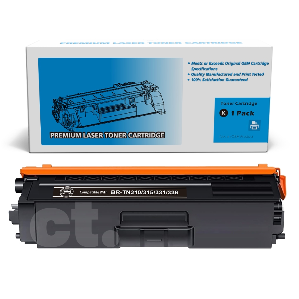 Brother TN-336 TN336 TN-315 TN315 Compatible Black High Yield Toner Cartridge -1 Pack