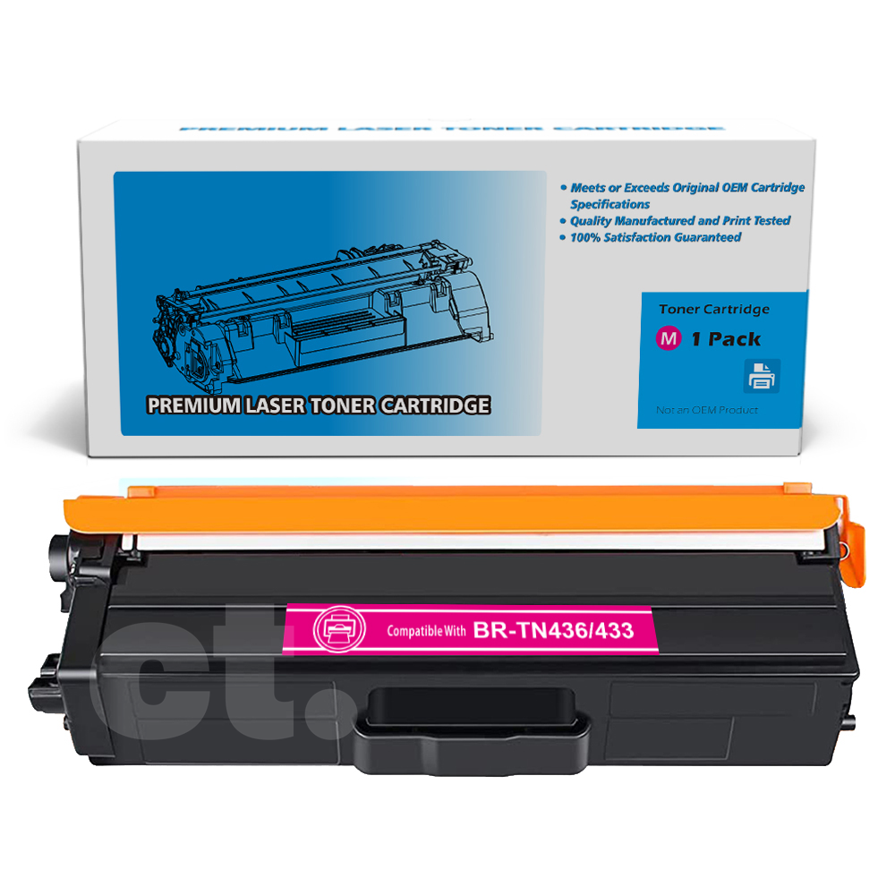 Brother TN-436 TN436 TN-433 TN433 Compatible Magenta Extra High Yield Toner Cartridge -1 Pack