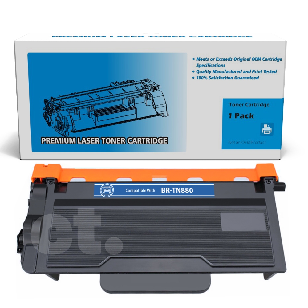 Brother TN-880 TN880 Compatible Black Extra High Yield Toner Cartridge -1 Pack